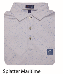 Image of STITCH Splatter Men's Polo - Maritime