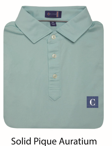 STITCH Solid Pique Men's Polo - Auratium image thumbnail