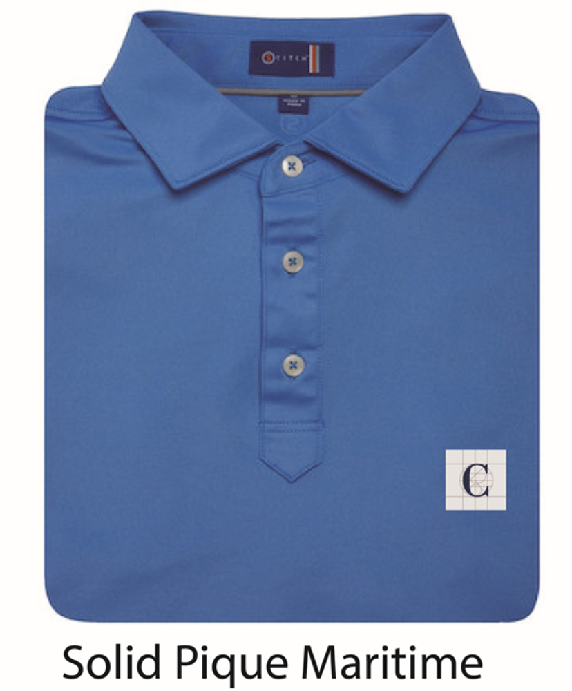 STITCH Solid Pique Men's Polo - Maritime primary image