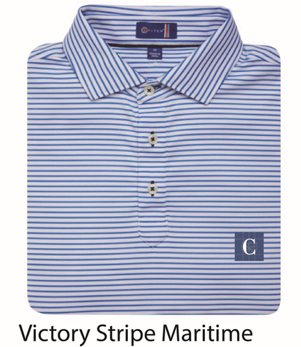 STITCH Victory Stripe Men's Polo - Maritime image thumbnail