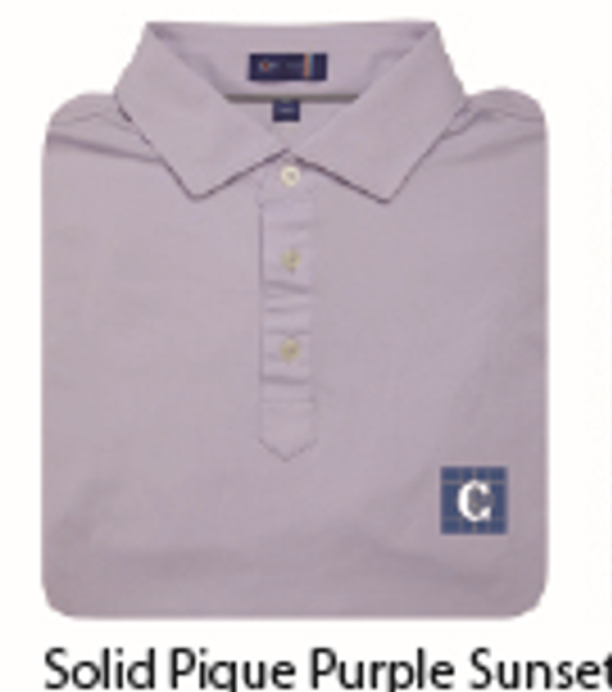 STITCH Solid Pique Men's Polo - Purple Sunset primary image