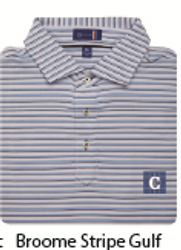 Image of STITCH Broome Stripe Men's Polo - Gulf