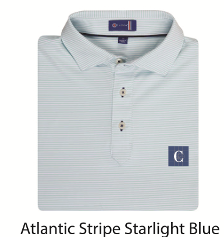 STITCH Atlantic Stripe Men's Polo - Starlight Blue primary image