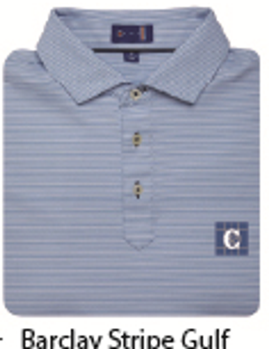 STITCH Barclay Stripe Men's Polo - Gulf image thumbnail