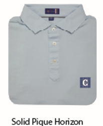 Image of STITCH Solid Pique Men's Polo - Horizon