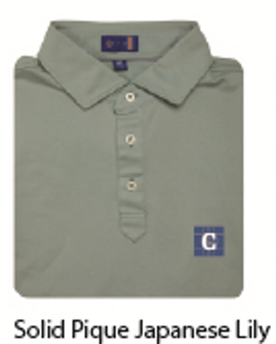 STITCH Solid Pique Men's Polo - Japanese Lily image thumbnail