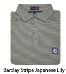 Image of STITCH Barclay Stripe Men's Polo - Japanese Lily