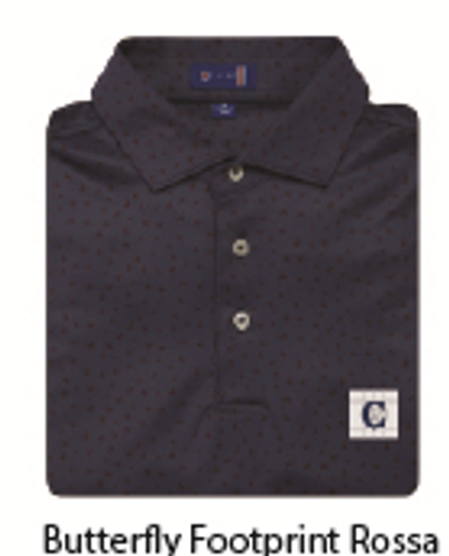 STITCH Butterfly Footprint Men's Polo - Rossa image thumbnail