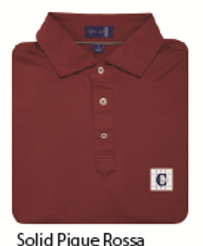 STITCH Solid Pique Men's Polo - Rossa image thumbnail