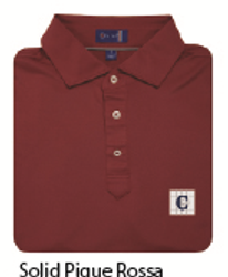 Image of STITCH Solid Pique Men's Polo - Rossa
