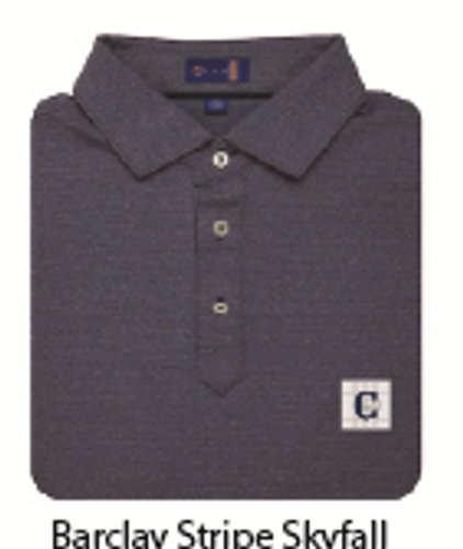 STITCH Barclay Stripe Men's Polo - Skyfall image thumbnail