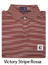 Image of STITCH Victory Stripe Men's Polo - Rossa