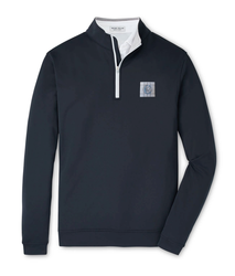 Image of Peter Millar Men's Perth Stretch Loop Terry Quarter-Zip - Black