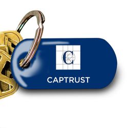 Image of Metal Epoxy Domed Key Tag