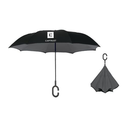 48" Recycled  Manual Inversion Umbrella image thumbnail