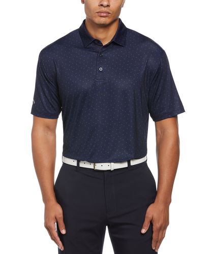 Callaway Ss Micro Chev Print Polo image thumbnail