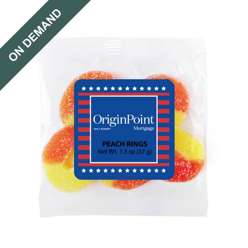 Taster Packet Peach Rings - OPM image thumbnail