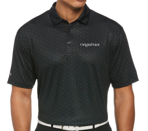 Callaway Ss Micro Chev Print Polo image thumbnail