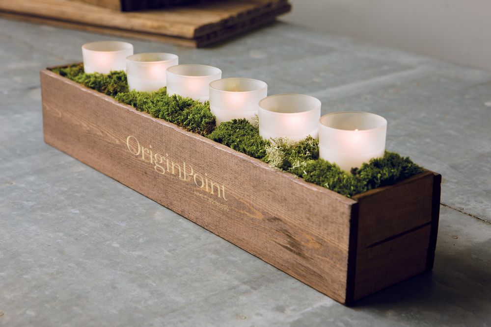 Frosted Votive Trough primary image