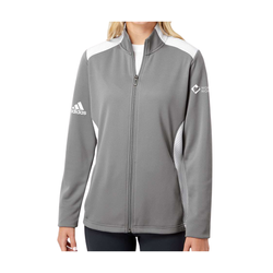 Image of Ladies’ Adidas Textured Mixed Media Full-Zip Jacket