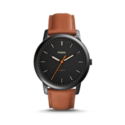 Image of Fossil - The Minimalist Slim Three-Hand Light Brown Leather Watch