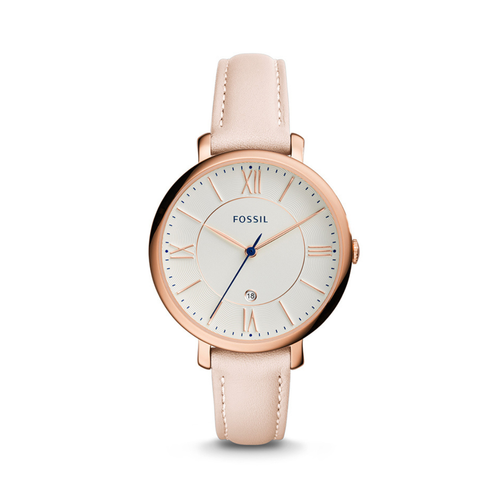 Fossil - Jacqueline Three-Hand Date Pastel Pink Leather Watch image thumbnail