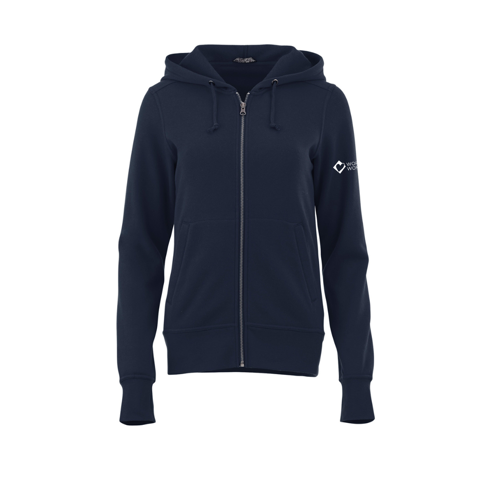 Ladies’ Cypress Fleece Zip Hoody - Vintage Navy primary image