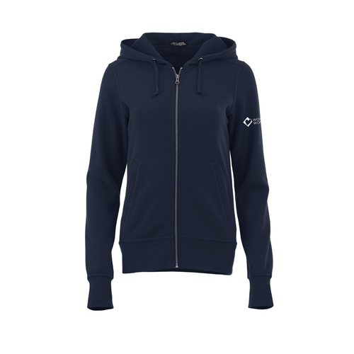 Ladies’ Cypress Fleece Zip Hoody - Vintage Navy image thumbnail