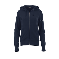 Image of Ladies’ Cypress Fleece Zip Hoody - Vintage Navy