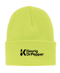 Image of 1 Poker Chip - Neon Yellow Knit Cap