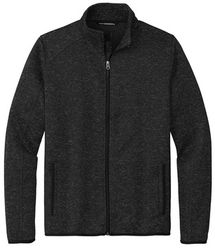 Image of Black Sweater Fleece Jacket