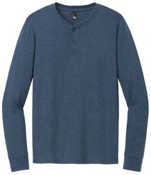 Image of Navy Long Sleeve Henley
