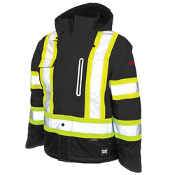 Image of Tough Duck Ripstop Fleece-Lined Safety Jacket