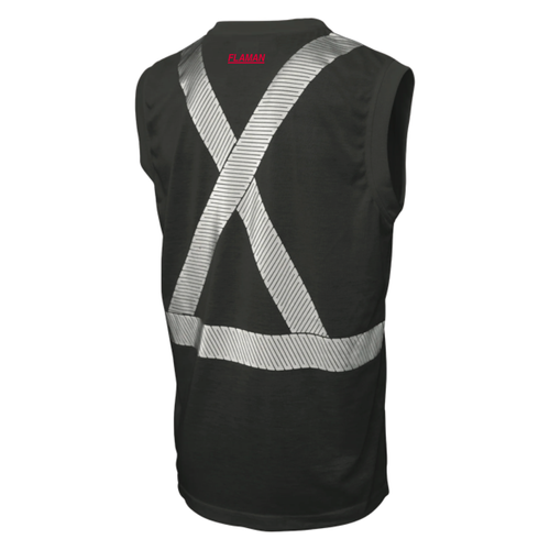 Sleeveless Safety T-Shirt (NEW 3D Silicone Logo) image thumbnail