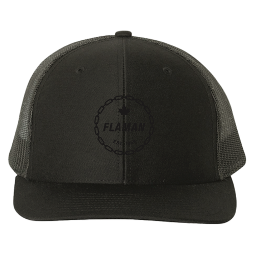 Flaman Black Trucker Hat image thumbnail