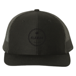 Image of Flaman Black Trucker Hat