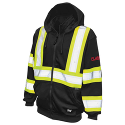 Image of Tough Duck Fleece Safety Hoodie | Unlined
