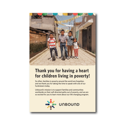 Image of Unbound - Leave Behind Postcard