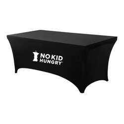 Image of No Kid Hungry - 4FT Black Tablecloth
