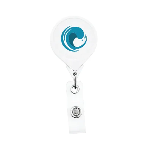 Round Badge Reel with Alligator Clip image thumbnail