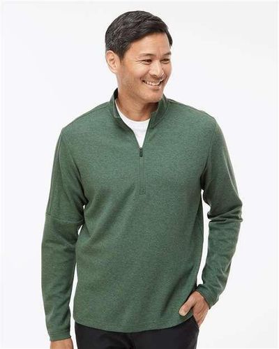adidas 3-Stripes Quarter-Zip Sweater - A554 image thumbnail
