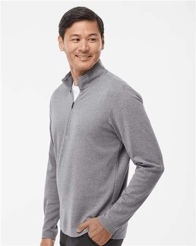 adidas 3-Stripes Quarter-Zip Sweater - A554 image thumbnail