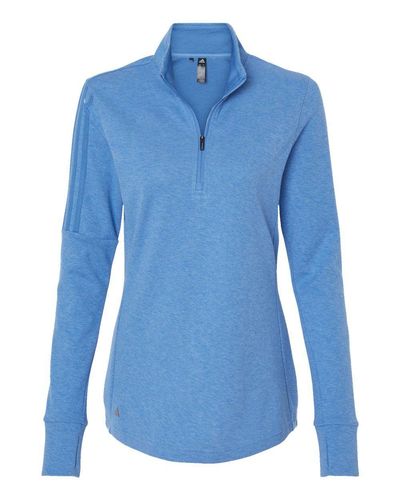 adidas Women's 3-Stripes Quarter-Zip Sweater - A555 image thumbnail