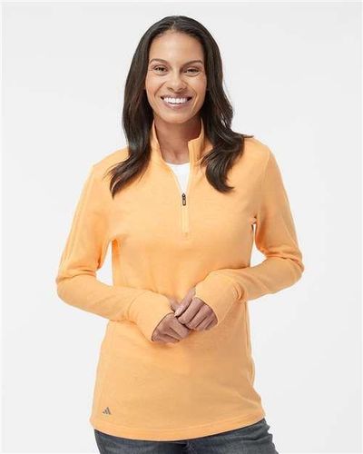 adidas Women's 3-Stripes Quarter-Zip Sweater - A555 image thumbnail