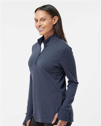 adidas Women's 3-Stripes Quarter-Zip Sweater - A555 image thumbnail