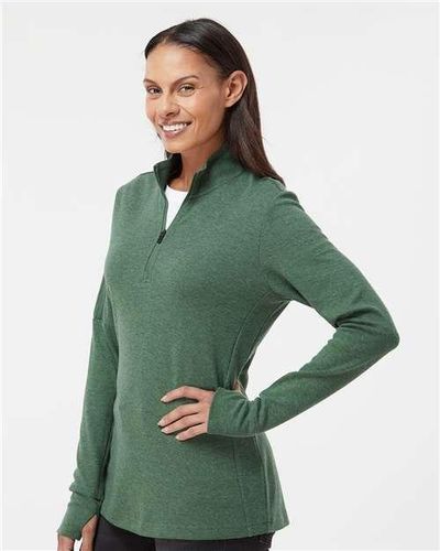 adidas Women's 3-Stripes Quarter-Zip Sweater - A555 image thumbnail