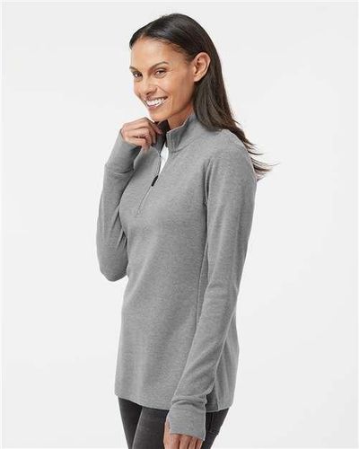 adidas Women's 3-Stripes Quarter-Zip Sweater - A555 image thumbnail