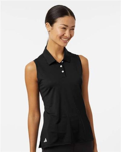 adidas Women's Ottoman Sleeveless Polo - A1005 image thumbnail