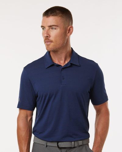 adidas Textured Stripe Polo - A704 image thumbnail