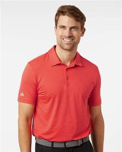 adidas Textured Stripe Polo - A704 image thumbnail